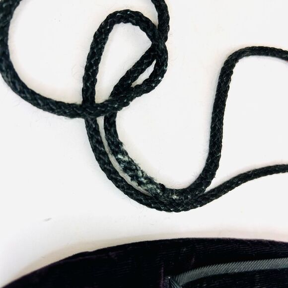 Vintage 70's Magid Handmade Black Velvet Formal Mini Bag - Picture 10 of 11